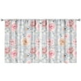 thumbnail image 1 of Printed Botanical Window Curtains 52x63 Inch Rod Pocket Blackout Drapes 2 Panels for Bedroom and Light Filtering, 1 of 2