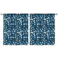 thumbnail image 1 of Printed Botanical Window Curtains 52x63 Inch Rod Pocket Blackout Drapes 2 Panels for Bedroom and Light Filtering, 1 of 2