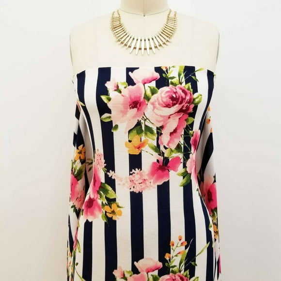 Printed Bubble Crepe Chiffon-Polyester, Spandex-120 GSM, 58" Wide – Sold by The Yard-Ideal for Dresses, Apparel, Skirts, Accessories, Draperies & Scarves.