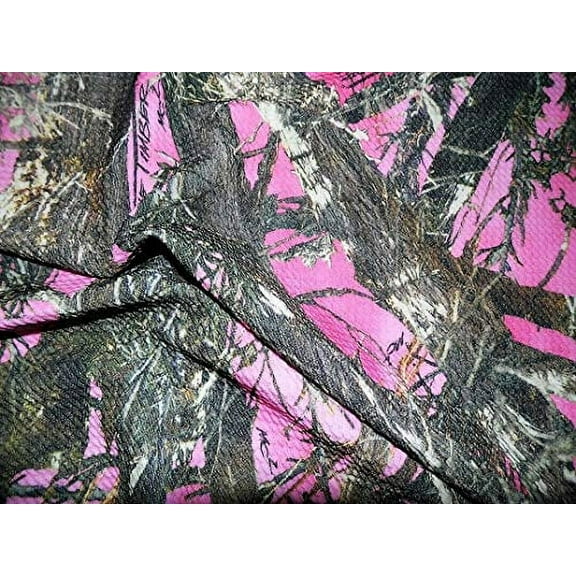 Printed Bullet Liverpool Textured True Timber Pink MC2 Camouflage Fabric S24