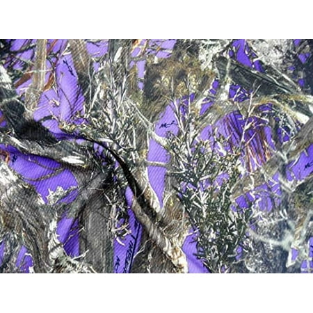 Printed Bullet Liverpool Textured True Timber Purple Green MC2 Camouflage Fabric U14
