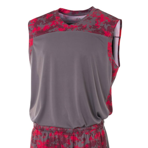 Printed Camo Performance Muscle Tee