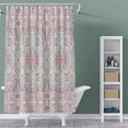 thumbnail image 1 of Printed Canvas Shower Curtain Polyester Beautiful Paisley Design 70" x 70" - Annabelle, 1 of 5