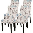 thumbnail image 1 of Printed Chair Covers for Dining Room Set of 4, Stretch Kitchen Chair Covers Washable Parsons Chair Slipcover Removable Dining Chair Protectors for Hotel,Ceremony,Banquet(Ball Flower), 1 of 6