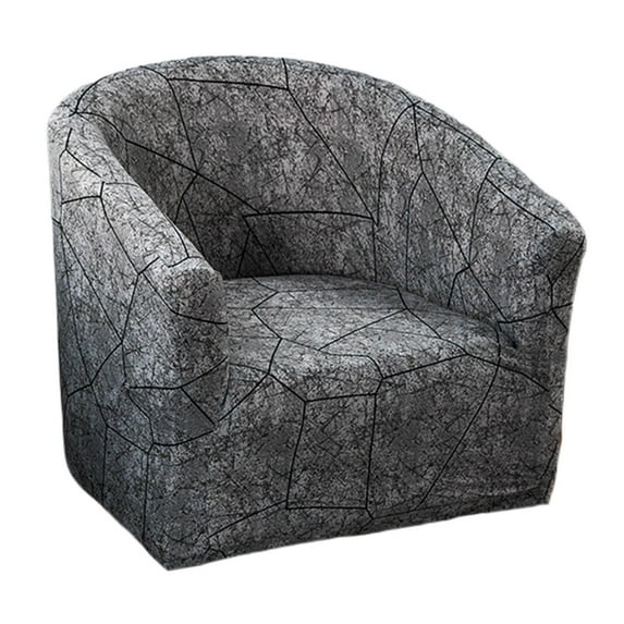 Printed Chair Slipcover Tub Chair Cover Non-Slip Skid Armchair Cover Furniture Protector Super Soft Counter Living Room - pattern 2
