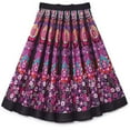 thumbnail image 1 of Printed Circle Skirt - Cute Summer Skirt for Women - Purple, XL, 1 of 4