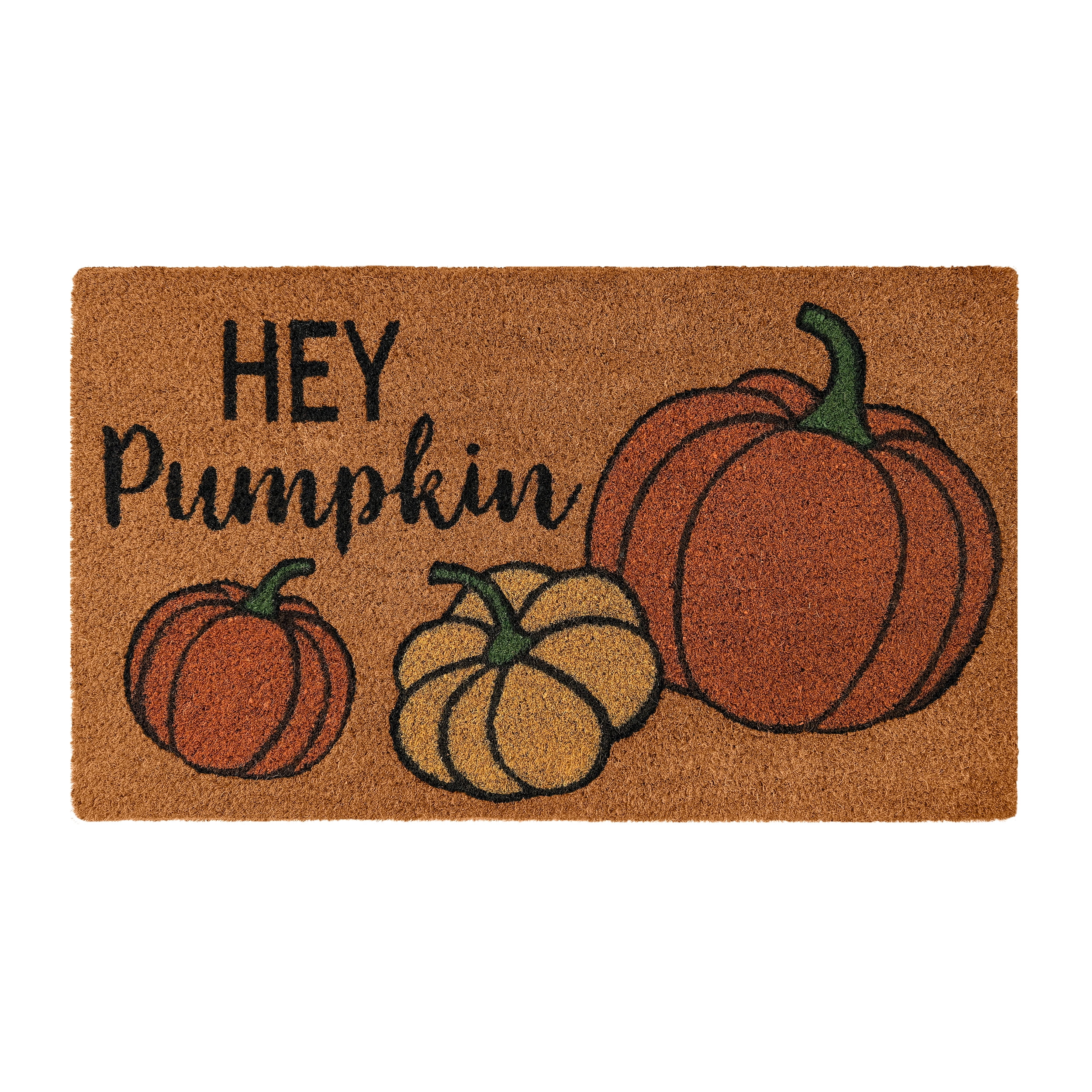Printed Coir Mat 18x30 - Hey Pumpkin