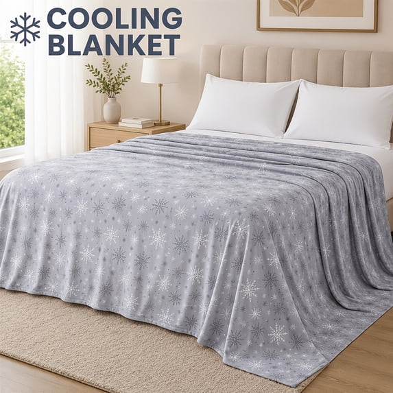 Printed Cooling Blanket for Hot Sleepers