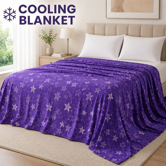 Cooling Blanket for Warm Nights, Lightweight Summer Throw Blanket,King - 90"×108"