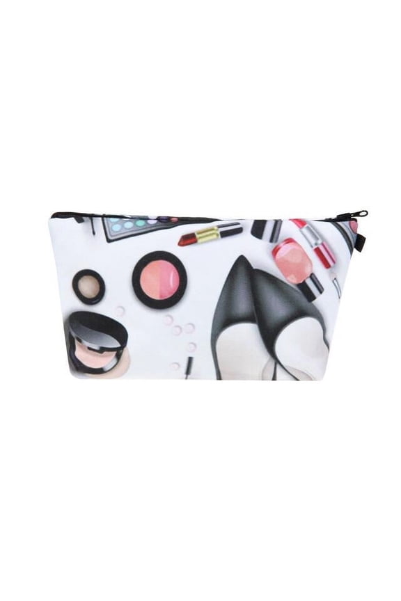 Printed Cosmetic Bag (Travel Storage, Multi-Function) - 1 Bag, Printed Cosmetic Bag Clutch Bag Multifunctional Travel Storage Bag, Easter, St. Patrick'S Day, Wedding, Beauty Tools, Makeup Organizers