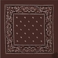 thumbnail image 1 of Printed Cotton Bandana - ONE SIZE FITS MOST - Dark Brown, 1 of 1