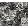 thumbnail image 1 of Printed Cotton Canvas Fabric by Soimoi | Patchwork Design - Black | 56 Inch Wide | Sold by 5 Yard | Heavy Duty Craft & Upholstery Fabric, 1 of 7