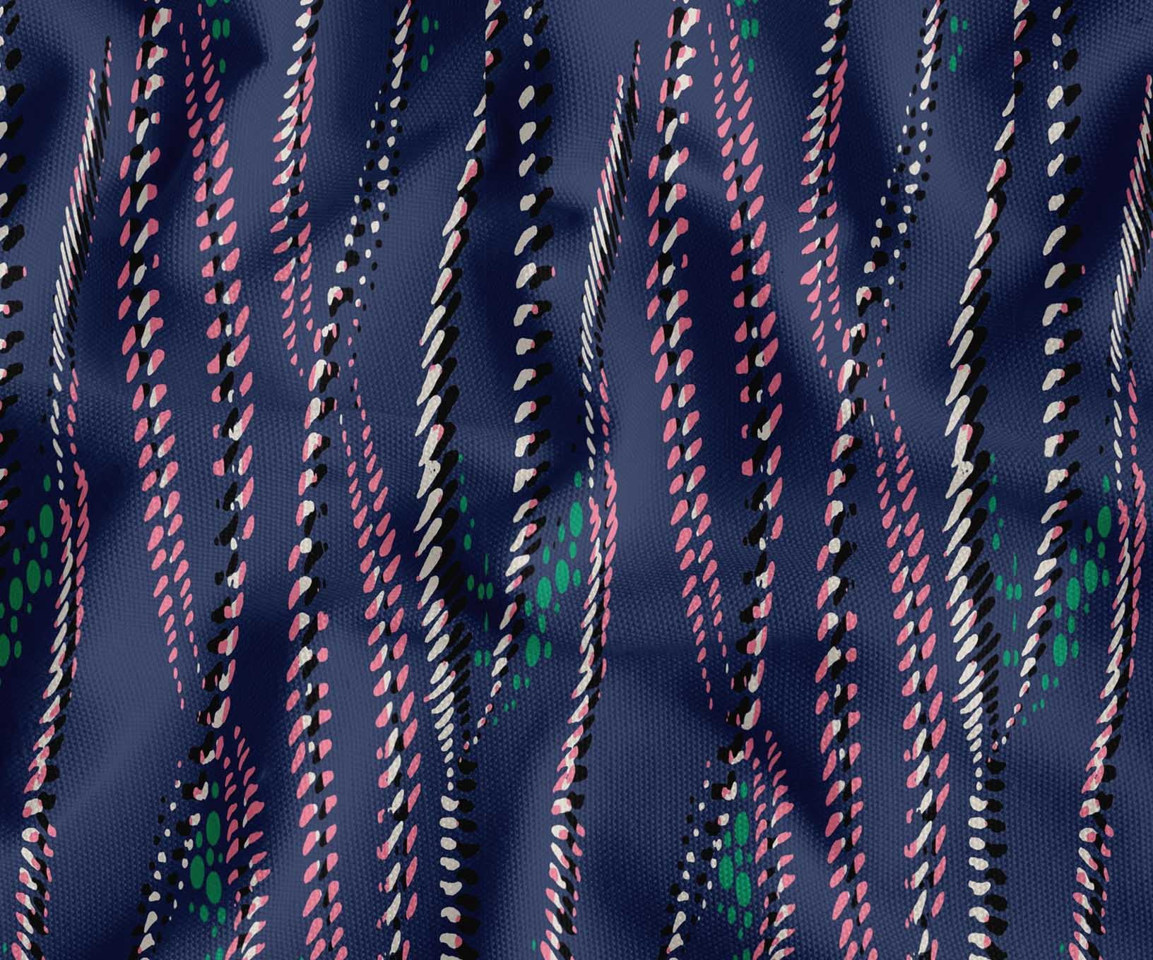 Printed Cotton Canvas Fabric by Soimoi | Texture Print - Blue | 56 Inch ...