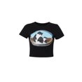 thumbnail image 1 of Printed Cotton Crop T-Shirt, 1 of 6
