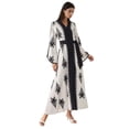 thumbnail image 1 of Printed Crew Neck Maxi Dress with Arched Detail, 1 of 6