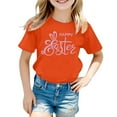 thumbnail image 1 of Printed Crew Neck Short Sleeve T Shirt Orange 4Y-5Y, 1 of 4