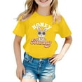 thumbnail image 1 of Printed Crew Neck Short Sleeve T Shirt Yellow 12Y-13Y, 1 of 4