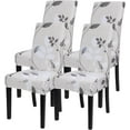 thumbnail image 1 of Printed Dining Room Chair Covers Set of 4, Stretch Kitchen Chair Covers Washable Parsons Chair Slipcover Removable Dining Chair Protectors for Hotel,Ceremony(Floral Pattern3), 1 of 6