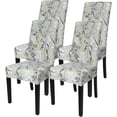 thumbnail image 1 of Printed Dining Room Chair Covers Set of 4, Stretch Kitchen Chair Covers Washable Parsons Chair Slipcover Removable Dining Chair Protectors for Hotel,Ceremony(Floral Pattern4), 1 of 6