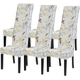 thumbnail image 1 of Printed Dining Room Chair Covers Set of 6, Stretch Kitchen Chair Covers Washable Parsons Chair Slipcover Removable Dining Chair Protectors for Hotel,Ceremony(Yellow Leaf), 1 of 6