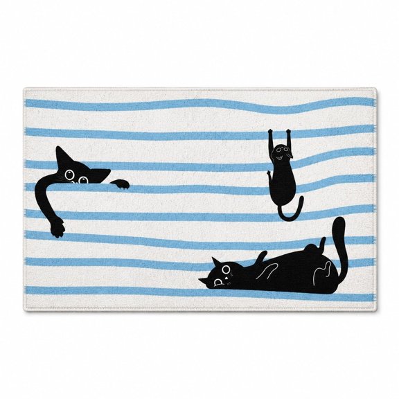 Printed Doormat with Non-Slip Backing, Entryway Floor Mat