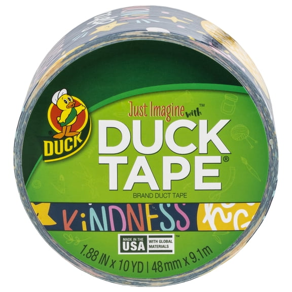 Printed Duck Tape Brand Duct Tape, 1.88 in. x 10 yd., Positivity