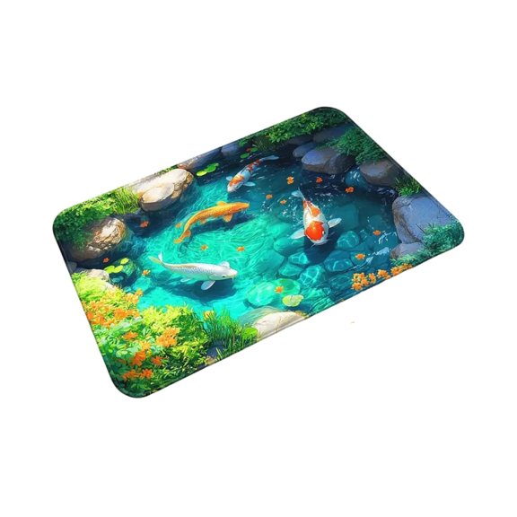 Printed Entryway Doormat - Washable with Plush Velvet Surface, 16x24 Inches (Converted from 40x60cm), Soft to Touch, Easy Maintenance - Entryway, Bathroom, Kitchen, Bedroom, Laundry Room, Front Porch