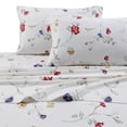 thumbnail image 1 of Printed Flannel 4 Piece Sheet Set by Tribeca Living - Floral Garden, 1 of 2