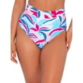 thumbnail image 1 of Printed Fold-Over High-Waist Bikini Bottom Swimsuit, 1 of 6