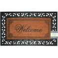 thumbnail image 1 of Printed Grill Brush Coir Outdoor Welcome Mat, Durable Entry Rug Atlanta Collection 18" x 30" (Border Script Welcome), 1 of 1