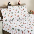thumbnail image 1 of Printed Holiday 4pc Sheet Sets, Easy Care, Soft & Wrinkle-Resistant Bedding, Holiday Cookies - Queen Bed Size, 1 of 4