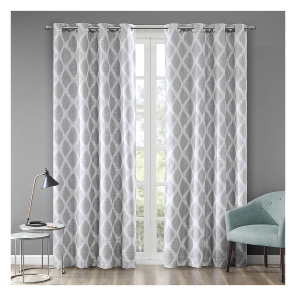 Printed Ikat Blackout Curtain Panel(Only 1 Pc Panel)