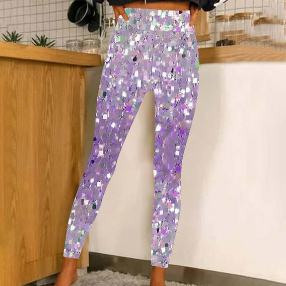 Printed Leggings For Women Patterned Crazy Cute Graphic Design High Waisted Workout Athletic Gym Running Yoga Pants Multicolor M