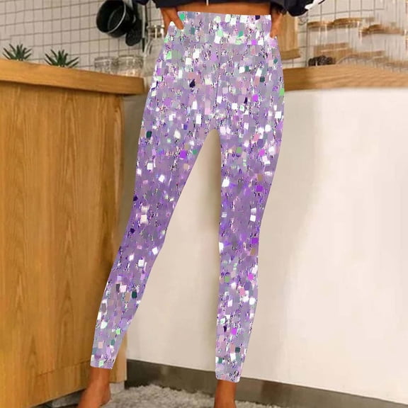 Printed Leggings For Women Patterned Crazy Cute Graphic Design High Waisted Workout Athletic Gym Running Yoga Pants Multicolor M
