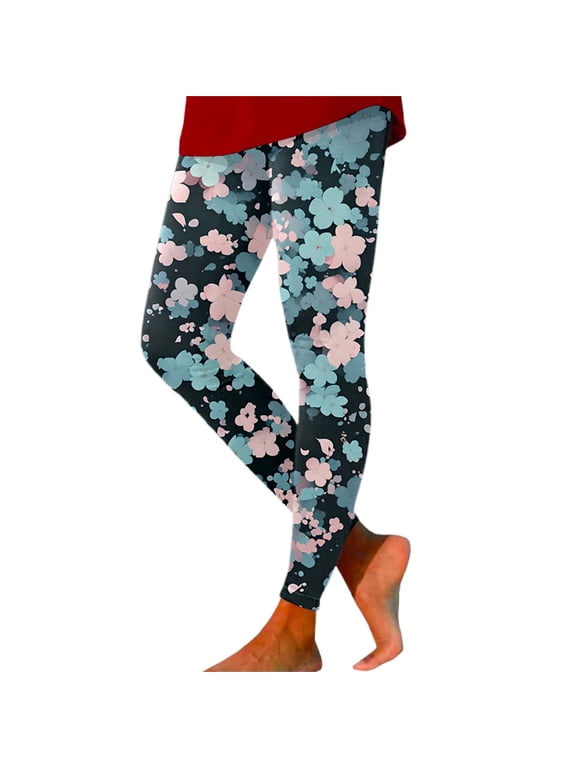 Printed Leggings for Women Patterned Crazy Cute Graphic Designed High Waisted Workout Athletic Gym Running Yoga Pants