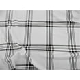 thumbnail image 1 of Printed Liverpool Textured 4 Way Stretch Fabric Ivory Black Plaid J405, 1 of 2
