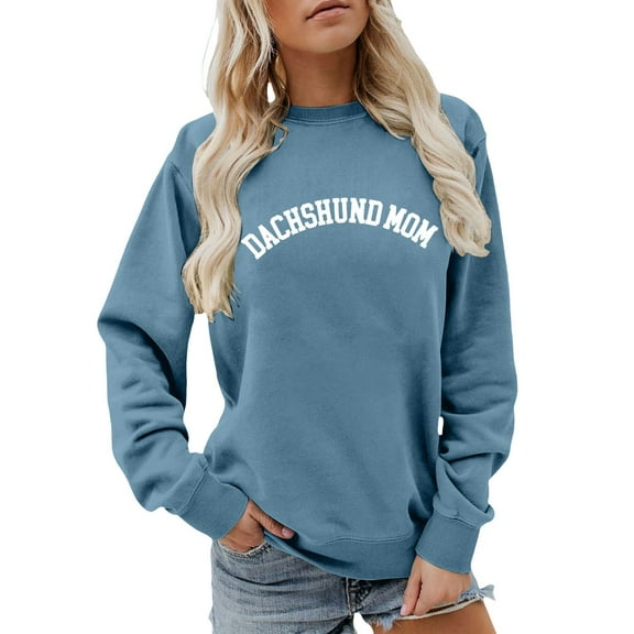 Printed Long Sleeve Crewneck Sweatshirt Soft Fleece Pullover Top Casual Loose Fit Streetwear Fashion Blouse For Daily Wear