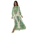 thumbnail image 1 of Printed Long Sleeve Maxi Dress, 1 of 7