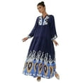 thumbnail image 1 of Printed Long Sleeve Viscose Maxi Dress, 1 of 5