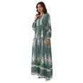 thumbnail image 1 of Printed Long Sleeve Viscose Maxi Dress, 1 of 7