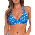 thumbnail image 1 of Printed Muse Halter Bikini Top Swimsuit, 1 of 6