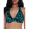 thumbnail image 1 of Printed Muse Halter Bikini Top Swimsuit, 1 of 5