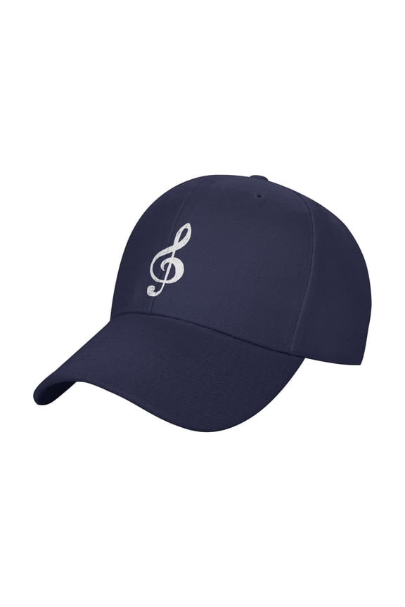 Printed Music Note Doodle Drawing Baseball Cap Adjustable Comfortable Athletic Dad Hat Trucker Hats for Men Women Girl Youth Unisex Adult Snapback Cap,Navy