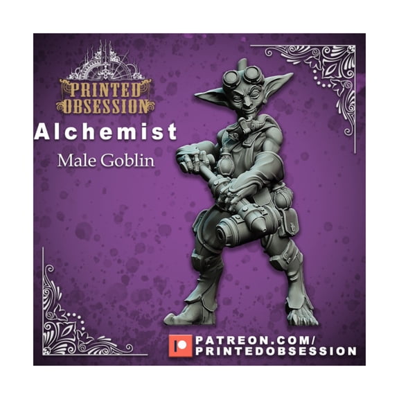 Printed Obsession Alchemist - Male Goblin New