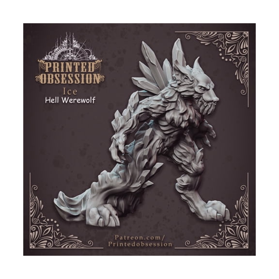 Printed Obsession Hell Wolf - Ice New
