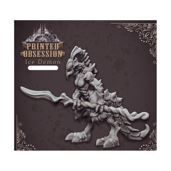Printed Obsession Ice Demon New
