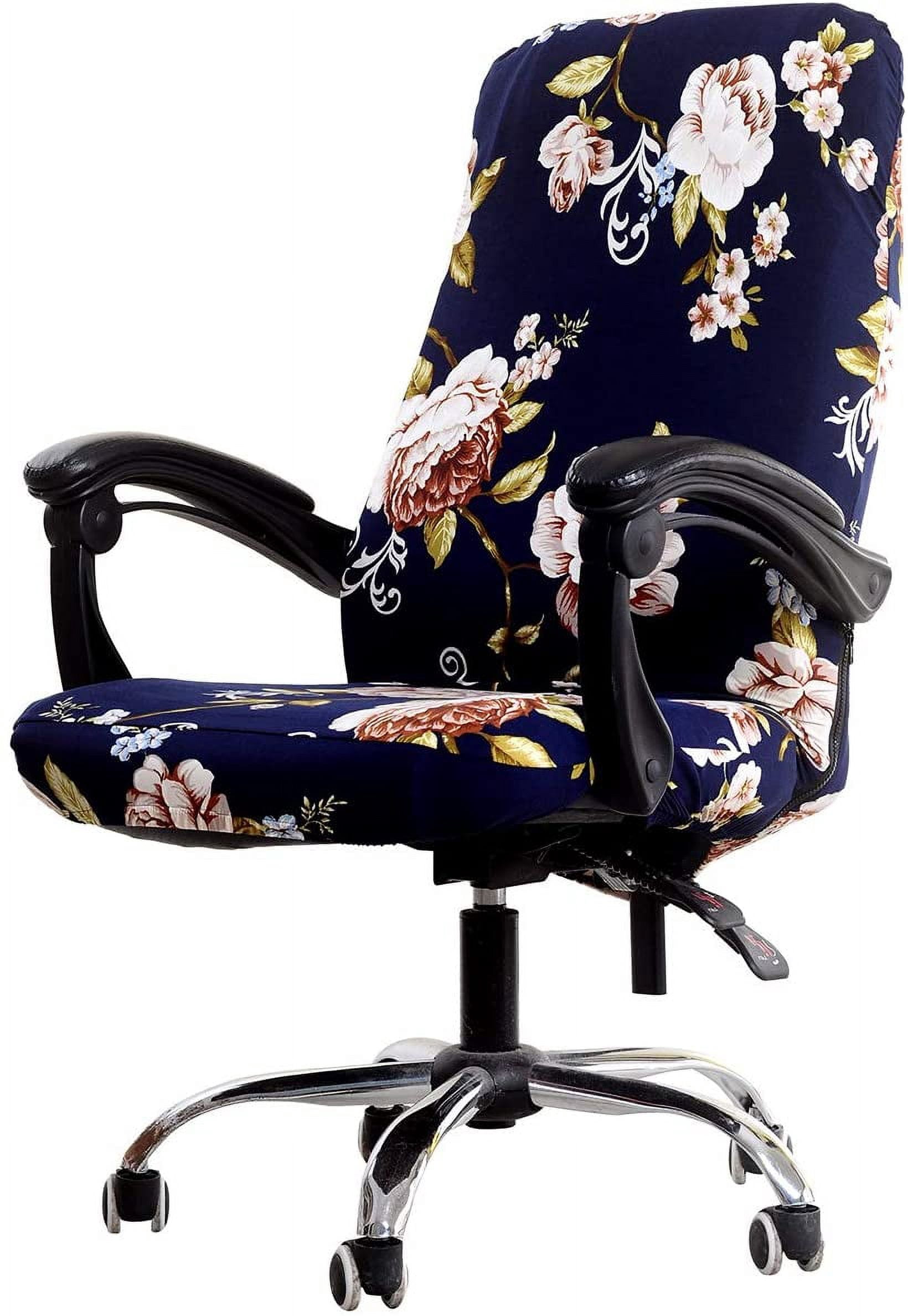 Printed Office Chair Covers, Stretch Computer Universal Boss Modern ...
