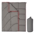 thumbnail image 1 of Printed Packable Camping Blanket 79 x 55 in, Waterproof Feature Wearable Travel Throw with Ripstop Carry Bag, Gray, 1 of 8