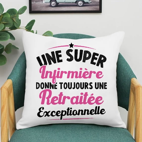 Printed Pillowcase Nurse Life Cushion Cover Funny French Hospital Decoration Nurses Day Gift Customizable