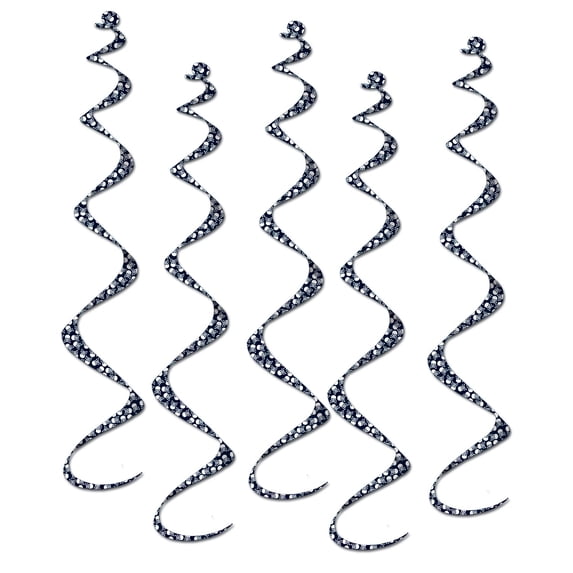Printed Pirate Twirly Whirlys (5/Pkg)